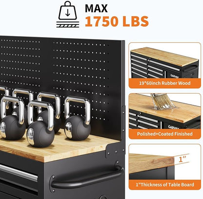 Garvee 60 in Rolling Tool Chest - Image 6