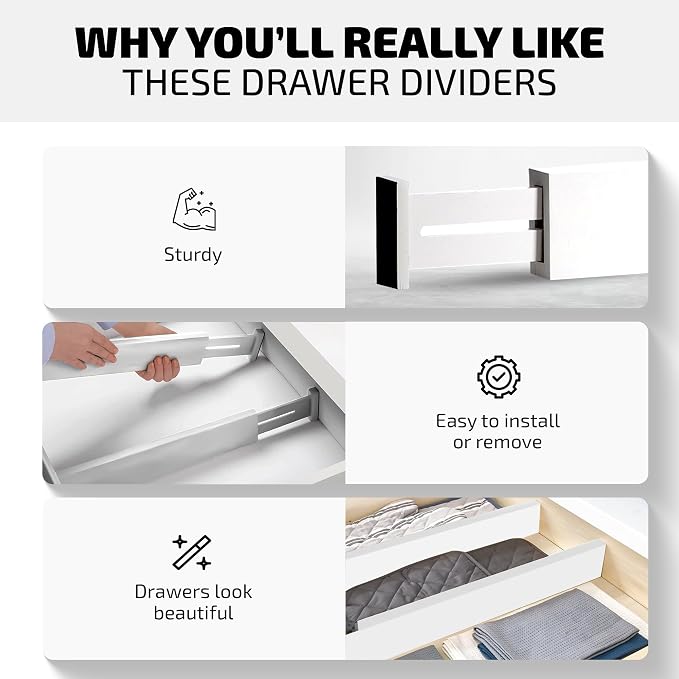 Bambüsi 4 Pack Drawer Dividers - Image 5