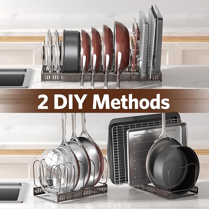 ORDORA Pots and Pans Organizer under Cabinet - Image 5