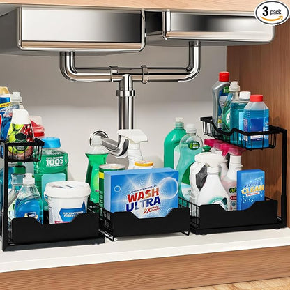 3 Pack, Under Sink Organizer 2-Tier by Unknown