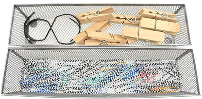 HAHIYO Stackable Mesh Tray Cup 12 x 3 x 2 inches Sturdy Container - Image 5