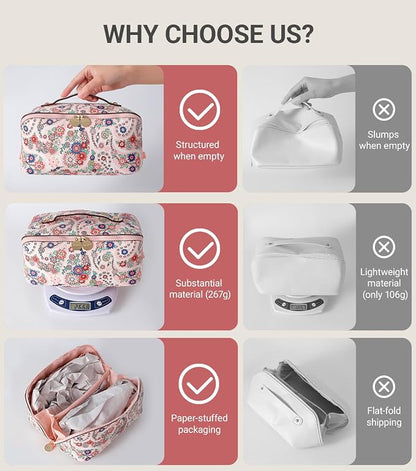 Aveniee Travel Makeup Bag for Women, Large Cosmetic Organizer - Image 4