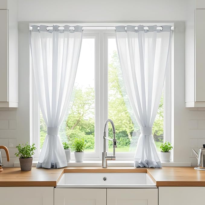32–72 Inch Spring Tension Curtain Rod, Adjustable Tension Rod No Drilling | - Image 5