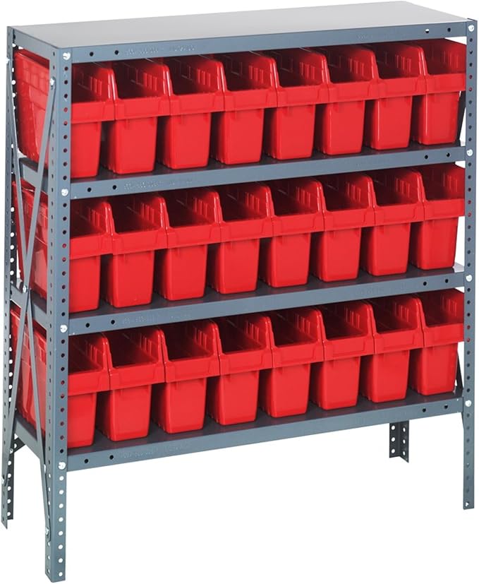 Quantum Storage Systems 1839-SB803RD Solid Heavy Duty 4 Shelves 24 STORE-MAX by QuantumStorageSystems