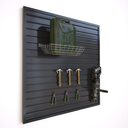 NeatiEase Slatwall Panel Wall Storage Systems, 4 x 4ft Slat Wall Paneling - Image 2