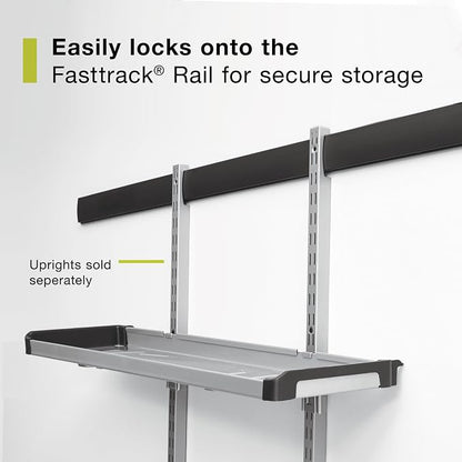 Rubbermaid FastTrack Rail Large Shelf Organization System, Holds up to 50 Pounds - Image 4