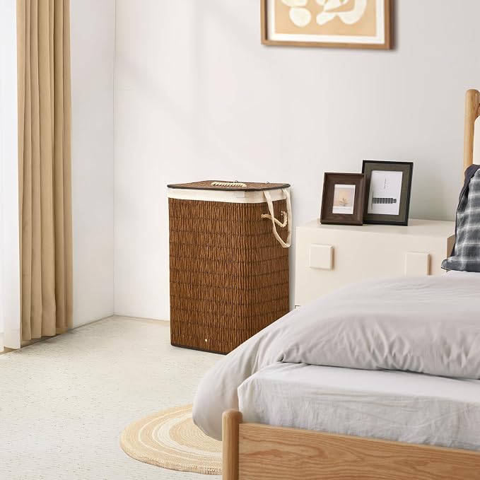 Laundry Hamper with Lid, 18.72 Gallons Laundry Basket with 2 Removable Liner - Image 6