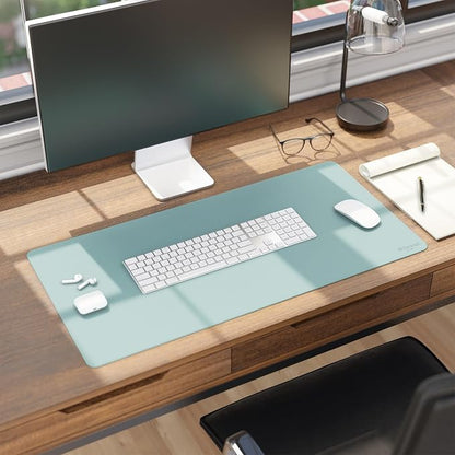 Smead Desk Pad, Vegan Leather Desk Mat - Image 7