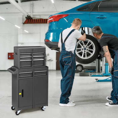 Winado 4-Drawer Rolling Tool Chest, 2-in-1 Large Storage Toolbox, Lockable - Image 9