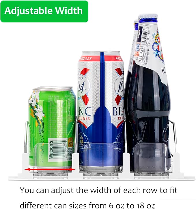 Rula Drink Organizer for Fridge, Self-Pushing Soda Can Dispenser for Mini - Image 3