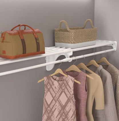 EZ SHELF Closet Shelf with Hanging Rod - Image 3