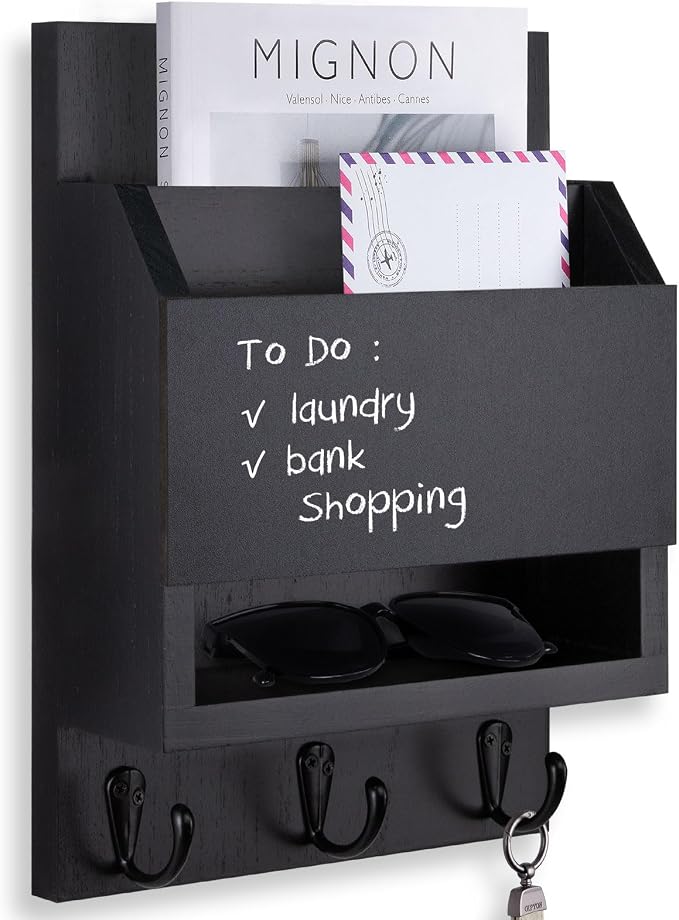Key and Mail Holder for Wall, Key Holder by Lucundm