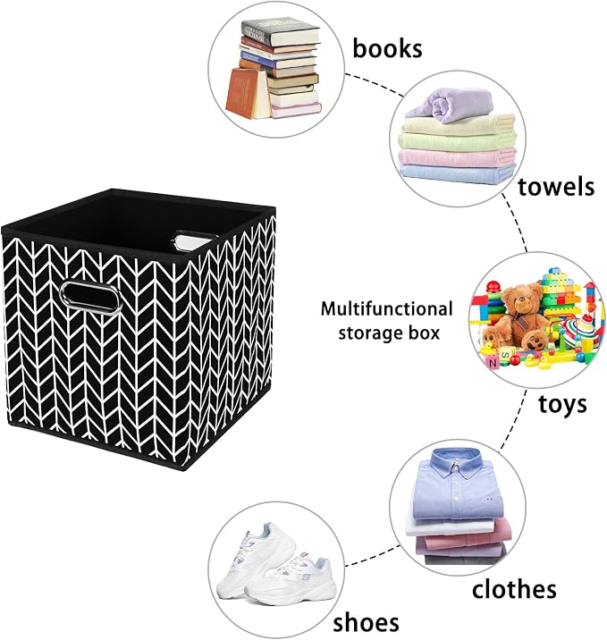 Fabric storage bins Cubes, Fabric Cube Organizer - Image 3