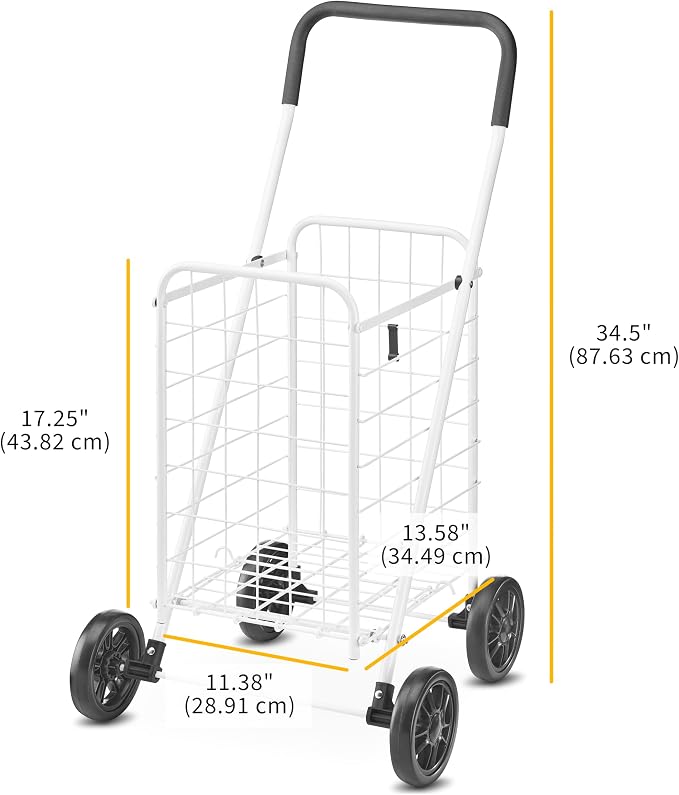 Whitmor Folding Utility Shopping Cart - Image 6