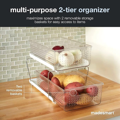 madesmart 2 Tier Organizer, Under Cabinet Storage - Image 3