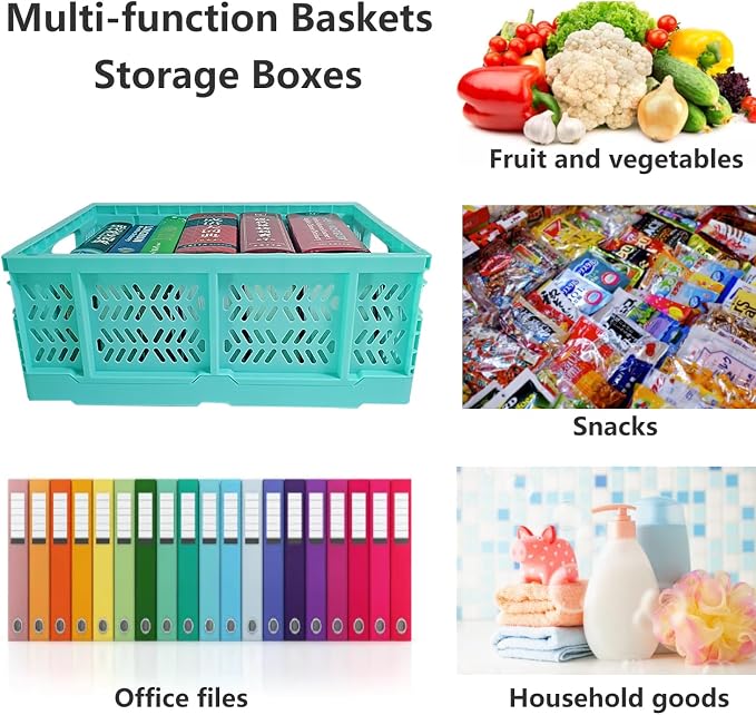 20L Folding Crates, Plastic Folding baskets, Collapsible Crates - Image 6