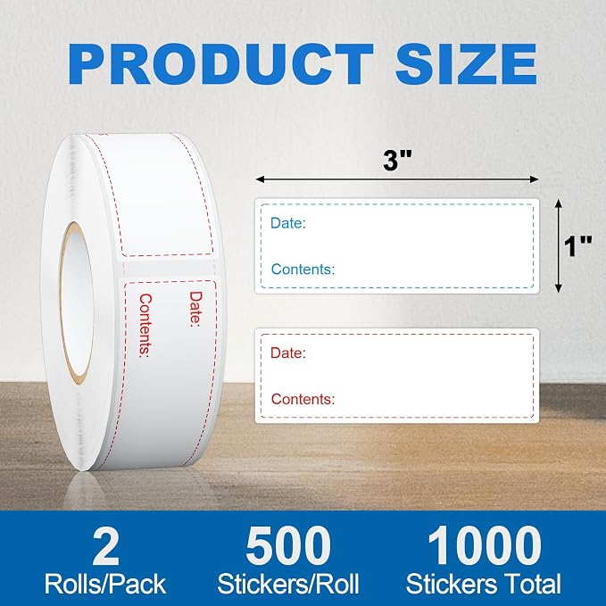 1000 Pcs Removable Freezer Labels - Image 2
