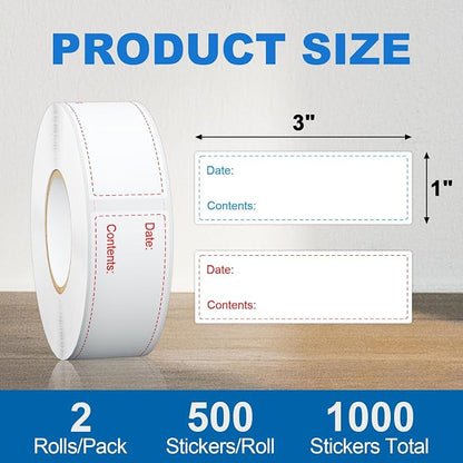 1000 Pcs Removable Freezer Labels - Image 2
