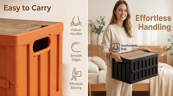 VIMI 50L Collapsible Storage Bins - Image 3