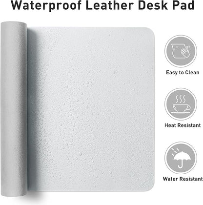 Aothia Leather Desk Pad Protector, Mouse Pad, Office Desk Mat, Non-Slip PU - Image 7