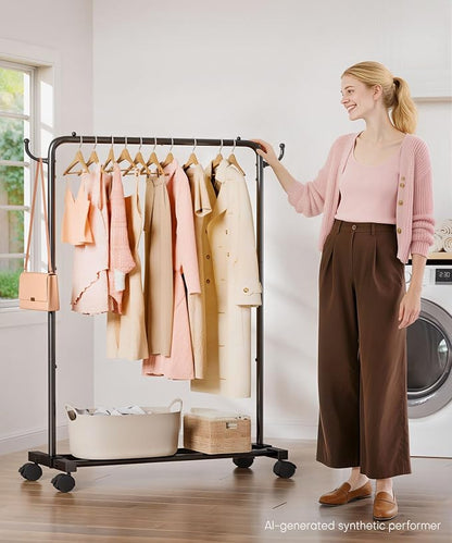 Homde Rolling Clothes Rack - Image 2