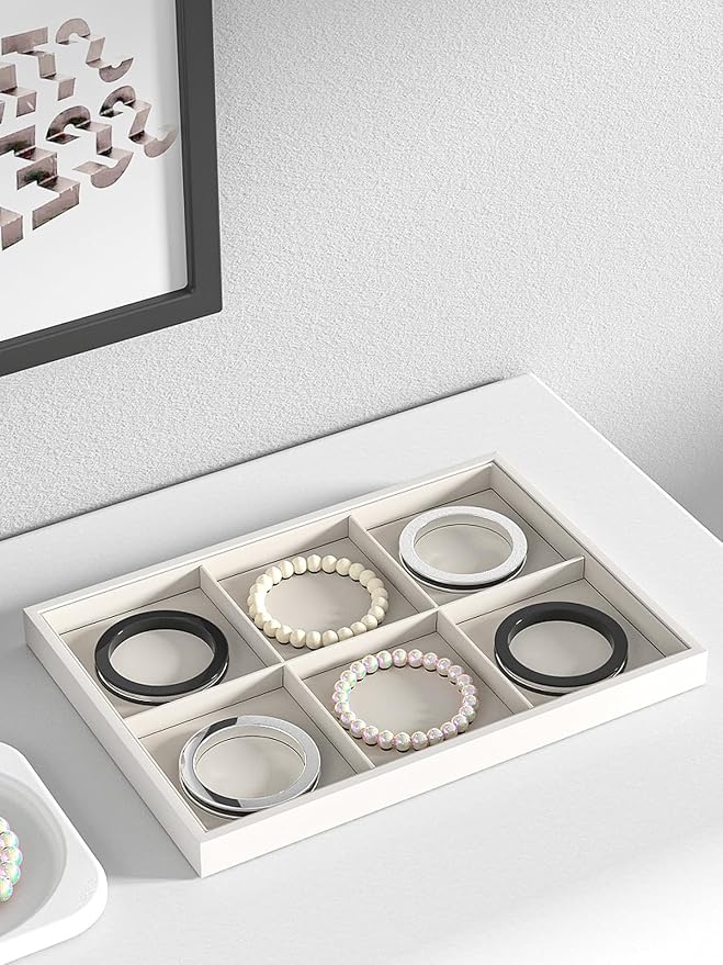 Drawer Jewelry Organizers And Storage, Velvet Bracelet And Ring Display Small - Image 2