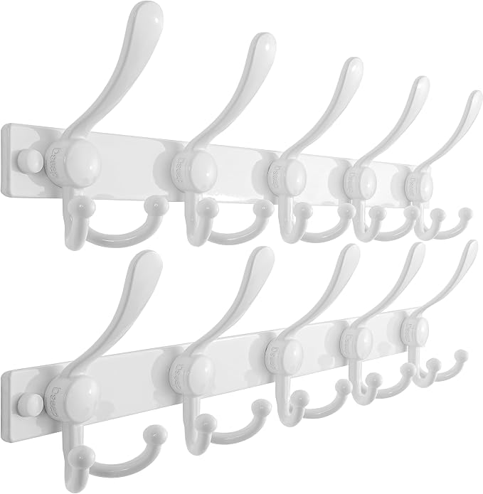 Dseap Coat Rack Wall Mount 2.0 Pro: Heavy Duty 300% Thicker, Stainless Steel by Dseap
