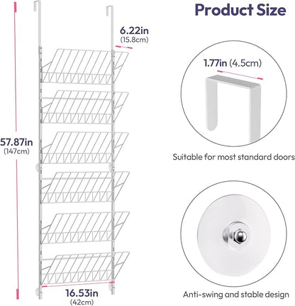 SWTYMIKI Over the Door Shoe Organizer - Image 2