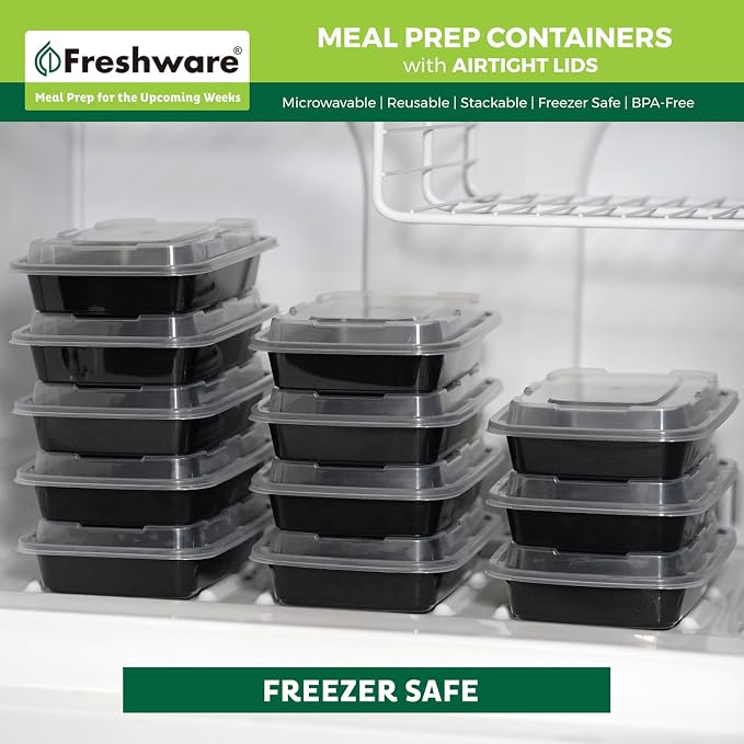 Freshware Meal Prep Containers 1 Compartment - Image 8