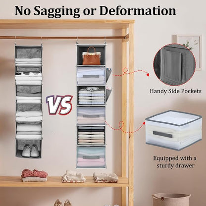 6-Shelf Hanging Closet Organizer - Image 5