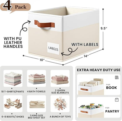 Criusia Large Closet Storage Baskets - Image 2