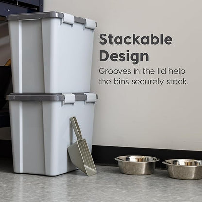 IRIS USA Stackable Dog Food Storage Container - Image 4