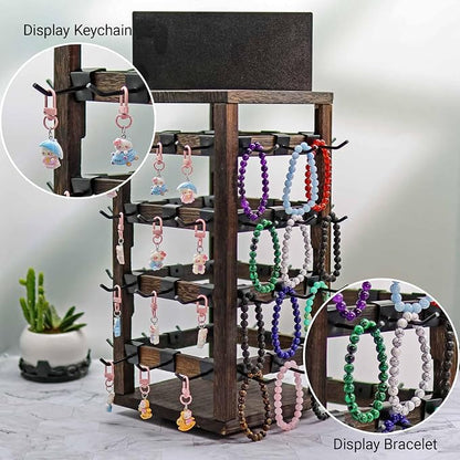 Wooden rotating Jewelry Display Stand - Image 5
