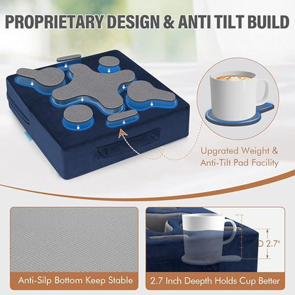 Couch Cup Holder-Sofa Cup Holder Pillow Tray Caddy Cupholder - Image 3
