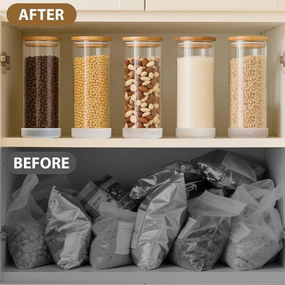 TBWIND 34oz Round Glass Storage Containers - Image 6