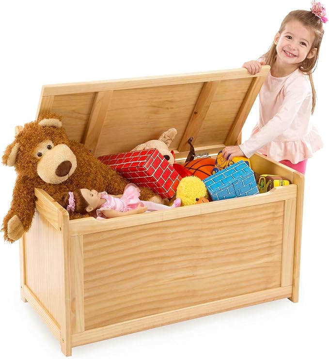 Melissa & Doug Wooden Toy Chest - Image 4