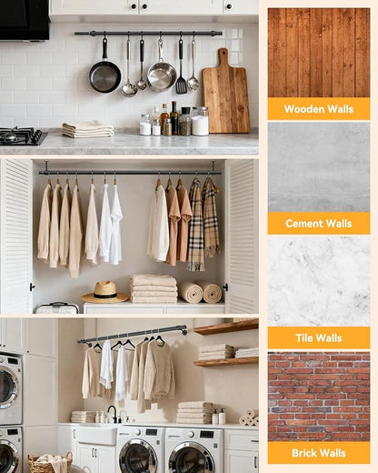 Supforce Ceiling Mounted Closet Rods - Image 6