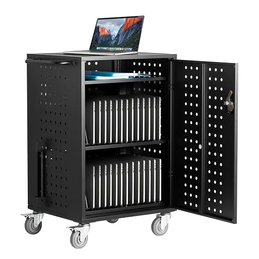 VEVOR Charging Cart, 32 Device Mobile Charging Station, Office and Classroom by VEVOR