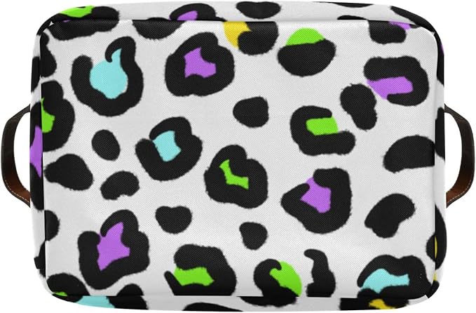 ZAZYXTJ Leopard PrintStorage Basket - Image 8