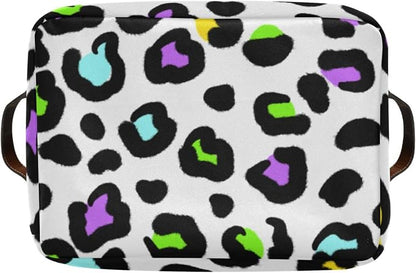 ZAZYXTJ Leopard PrintStorage Basket - Image 8
