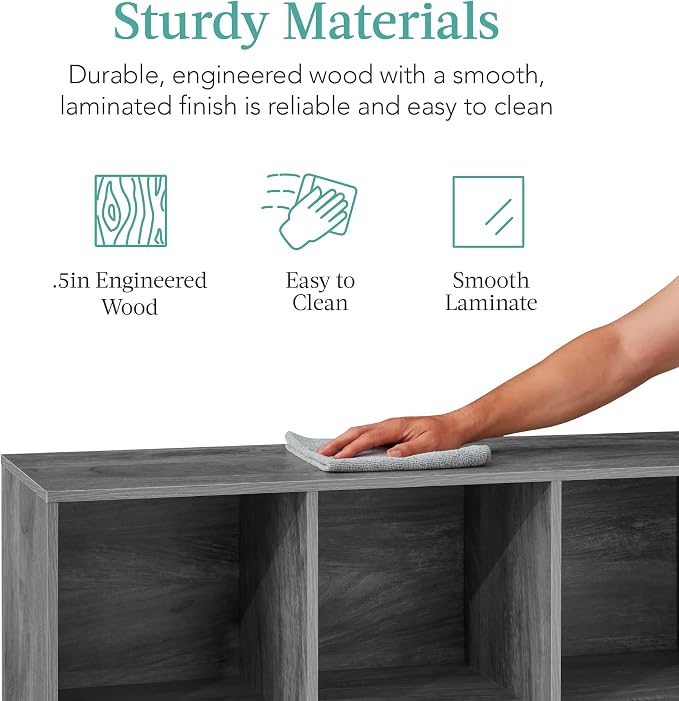 Best Choice Products 6-Cube Storage Organizer, 11in Shelf Opening, Display Shelf - Image 6