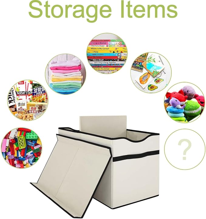 YOLOXO Toy Box Chest, Collapsible Sturdy Storage Bins - Image 4