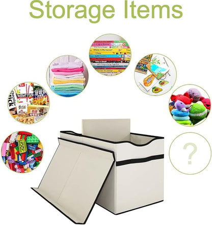 YOLOXO Toy Box Chest, Collapsible Sturdy Storage Bins - Image 4