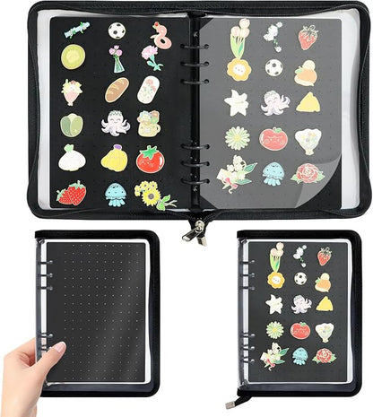 Enamel Pin Display Book Pin Collection Binder Holder Trading Book by LIQALU