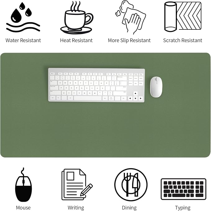 Bloss Green Desk Mat, Desk Matt - Image 4