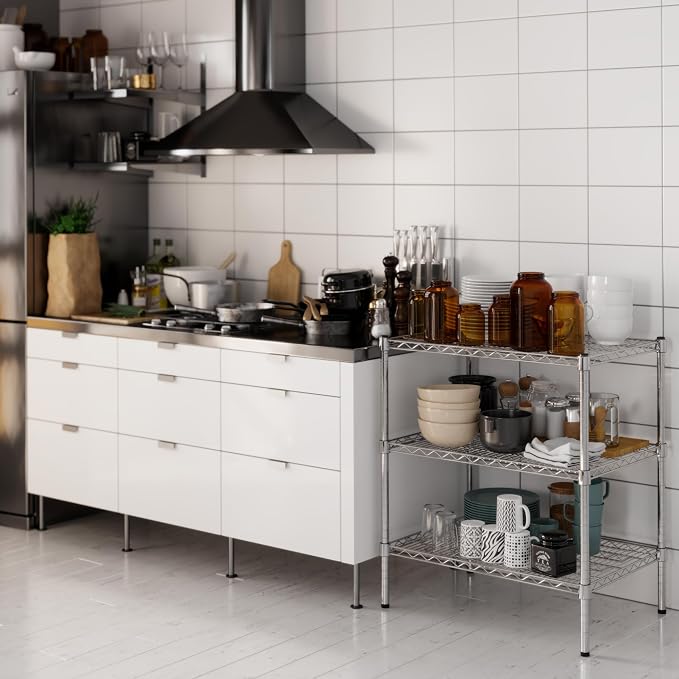21" Deep x 30" Wide x 34" Height Wire Shelving Kit | 3-Tier | NSF Commercial - Image 6
