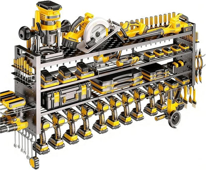 49" W Super Large Power Tool Organizer Wall Mount, Heavy Duty Cordless Tool by SHOMEXTOL