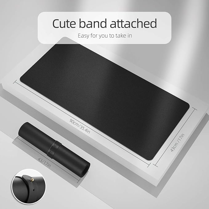 YSAGI Dual-Sided Desk Pad Protector, Desk Mat - Image 4