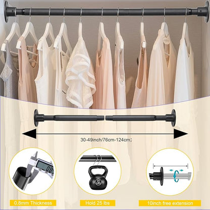 Closet Rod, 30 to 49 inch Adjustable Closet Rods - Image 4