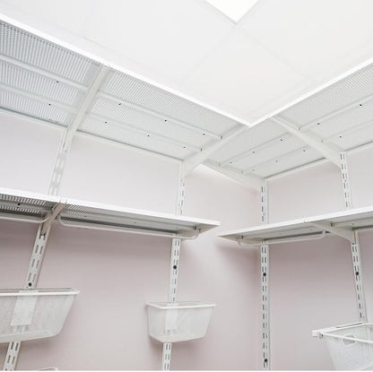 12 Pack 25 Inch Dual Track Upright Wall Shelving System Shelf Bracket Twin Slot - Image 5